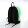Backpack from textiles on lightning, Erich Krause, 1 pocket, green color