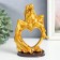 Polystone souvenir "Heart in love" Gold with red 15.5x10.5x6 cm