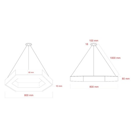 LED LED Era Geometria SPO, 800x800x80 mm, IP40, 51W, 3900LM, 4000K, White-6