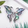 Brooch "Galiotis" butterfly flying, in silver
