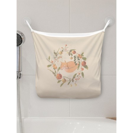 Organizer in the bath on the suction cups “Fox, fox, fox...”, for storing toys and trifles, size 33x39 cm