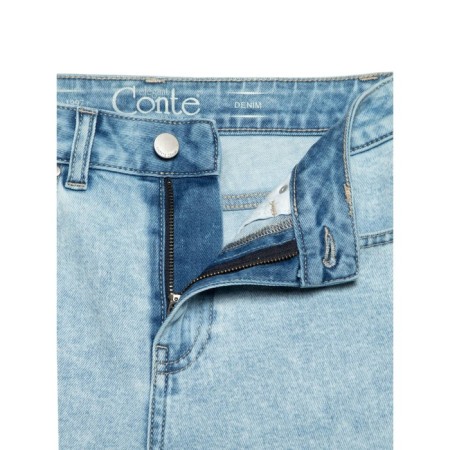 Women's jeans Conte Elegant Straight, XL size, Acid Washed Blue Color-6