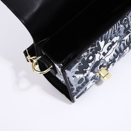 Bag-mixer on fasteners, black/white color-6