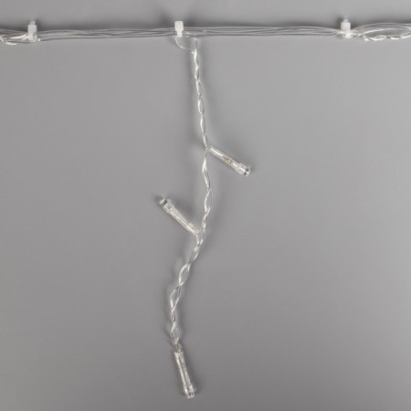 Garland "fringe-arka" 1 × 1 m, IP20, transparent thread, 126 LED, white glow, 8 modes, 220 V-7