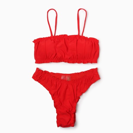 Swimsuit female separate minku color red, size 42-3
