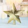 Tip "star" stars, 20x20 cm, golden red