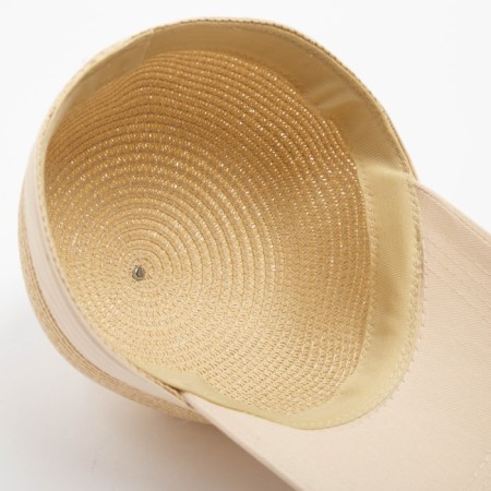 Cap female wicker minku beige color, size 56-58-4