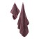 Set of towels "strip", size 30x70 cm, 70x130 cm, brown color