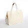 Youth bag with zipper, milk color