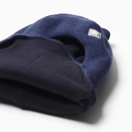 Hat-shuttle for a boy, indigo color, size 46-50-1