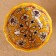 Candy of Rishtan ceramics "Flowers", yellow 12 cm,