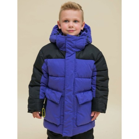 Jacket for boys, height 128 cm, purple color-1