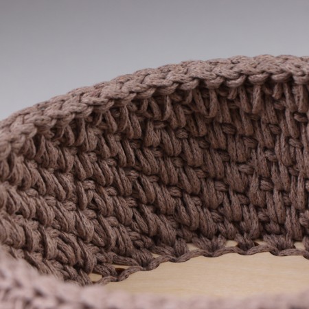 Baby basket, 16 x 7.5 cm, coffee, cotton-4