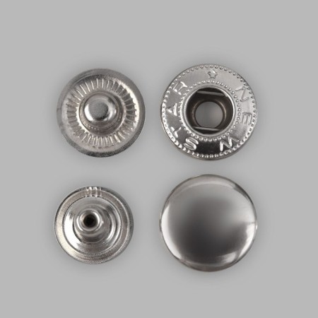 Installation button, alpha (S-shaped), d = 15 mm, nickel color-2