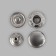 Installation button, alpha (S-shaped), d = 15 mm, nickel color