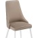 Chair on a metal frame Lord metal/velor, white/beige 45x50x95 cm