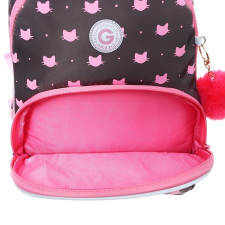 School backpack, 40 x 27 x 20 cm, Grizzly 360, ergonomic back, laptop compartment, gray RG-360-5_2-10