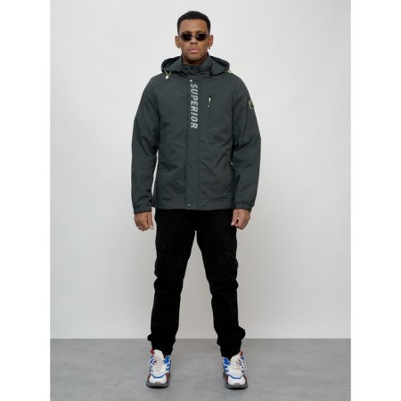 Sports male jacket, size 50, dark gray color