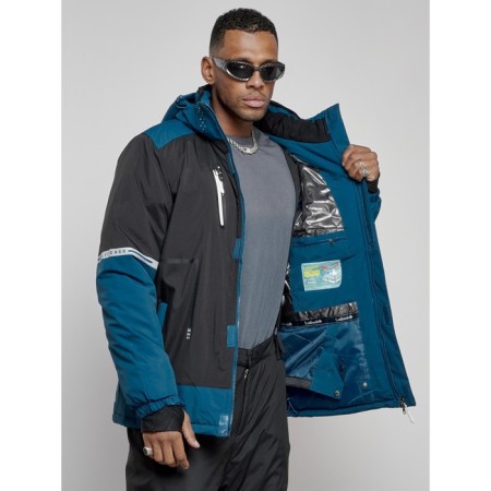Male winter ski costume, size 56, black color-12