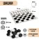 Checkers with a vinyl field 30 x 30 cm, 24 pcs, d-3 cm, h-0.9 cm, in a tube