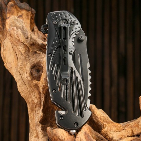 Stinger folding knife, 85 mm, hilt: steel, cardboard box-3