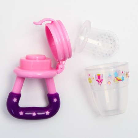 Nibbler "Princess", with a silicone mesh, the color is pink-3