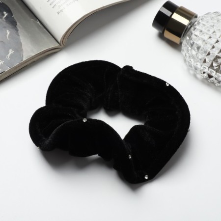 Hair gum "Orbit" velvet, black-1