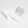 The box is folding, the lid is, with the window, white, 20 x 15 x 6.5 cm,