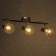 Madoka Lamp 3x60W E14 Black/Chrome 57x10x19.5cm