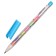 A set of gel pens 6 pieces, multi -colored rods, in plastic packaging
