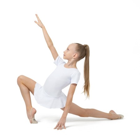 A swimsuit for gymnastics and dancing Grace Dance, p. 38, white color-4