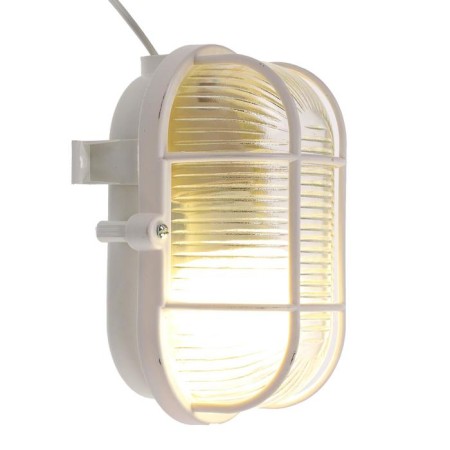 Lamp NBP 01-60-002 UK, E27, 60 W, 230 V, IP53, with a lattice, white-1