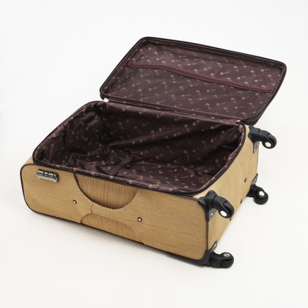 Big suitcase 28 ", lightning department, code castle, 4 wheels, outer pocket, beige color-8