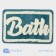 Savanna "Bath" house, 40 × 60 cm, blue color