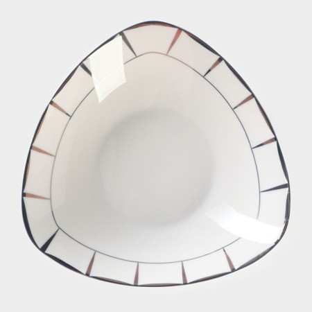 Porcelain serving “Aurora”, 500 ml, d = 19 cm, white color-2