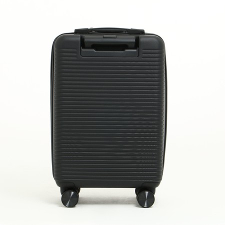 Small suitcase 20 "On a zipper, code lock, 4 wheels, black color-2