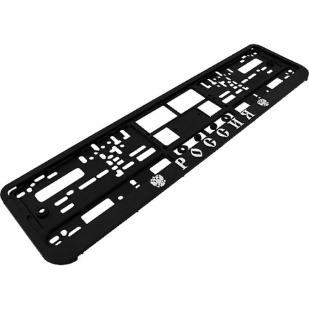 Frame for the car number "Russia", black/silver