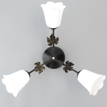 Cauces "Bouquet" 3x15W E27 Model: BR 00227 Black/White-3