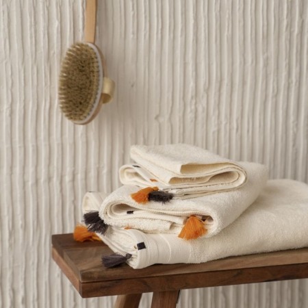 Terry towel Pasionaria "Lolas", 450 g, size 30x50 cm, white color-1