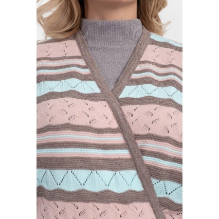 Women's vest, size 56, pink color-1