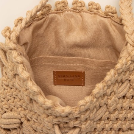 Women's bag SL Home, manual weaving, cotton, pens length 55 cm, 22 × 22 cm-6