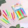 Candles in the cake "Color", 8 cm, classic, set 8 pcs