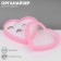 Organizer for jewelry "Casket Heart" 24 places, plastic, 12 × 9.5 × 3 cm, pink color