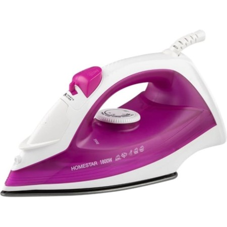 Iron Homestar HS-4007, 1800 W, Teflon sole, 15 g/min, 220 ml, white-pink