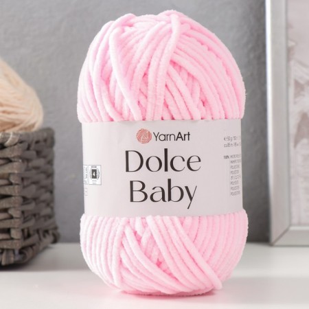 Yarn "Dolce Baby" 100% micropoliester 85m/50 g (750 pink)-4
