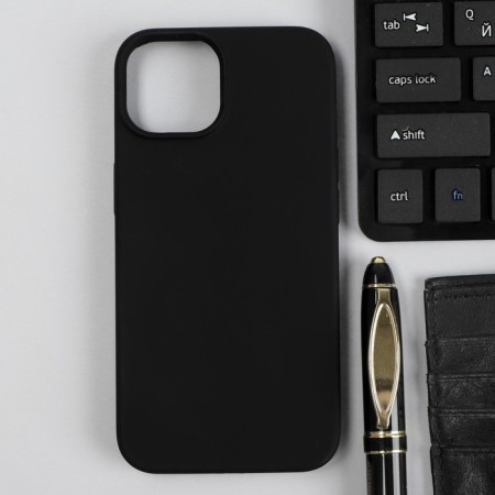 Red Line Ultimate case for iPhone 14, silicone, microfiber, black