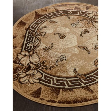 Oval carpet Laguna D201, size 180x250 cm, color Beige