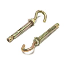 Anchor bolt of scrap, with a hook, galvanized, 8x60 mm, 75 pcs
