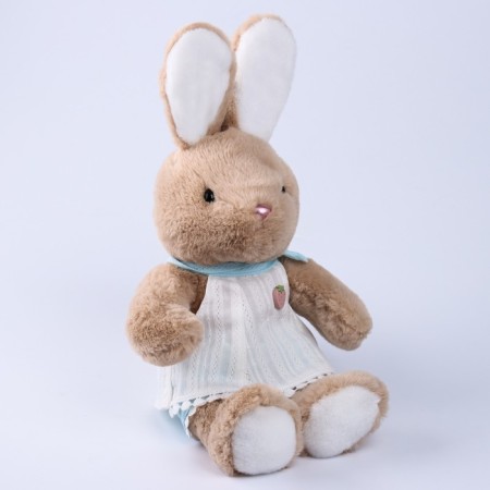 Soft toy "Little Friend", bunny in a dress, color mix-5