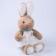 Soft toy "Little Friend", bunny in a dress, color mix